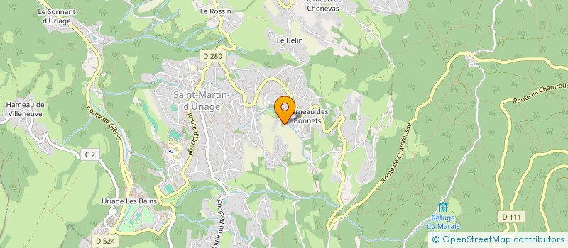 localisation de l'entreprise MONSIEUR JEAN POURTIER  SAINT-MARTIN-D'URIAGE