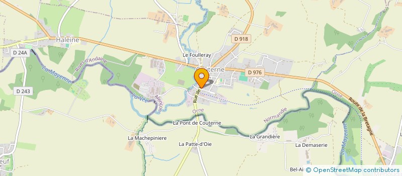localisation de l'entreprise MONSIEUR JEAN POURTY à RIVES D'ANDAINE