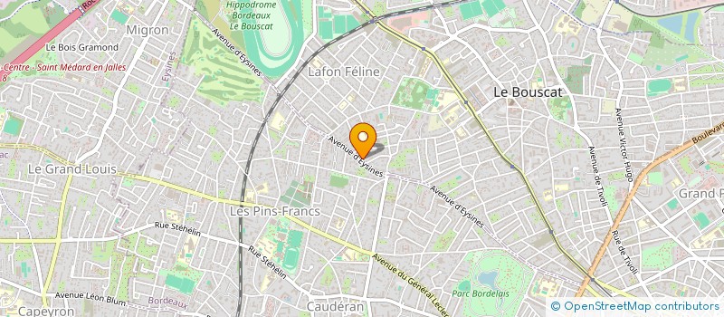 localisation de l'entreprise MONSIEUR JEAN POUSSET  LE BOUSCAT