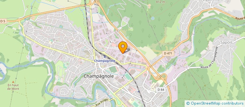 localisation de l'entreprise MONSIEUR JEAN POUTHIER  CHAMPAGNOLE