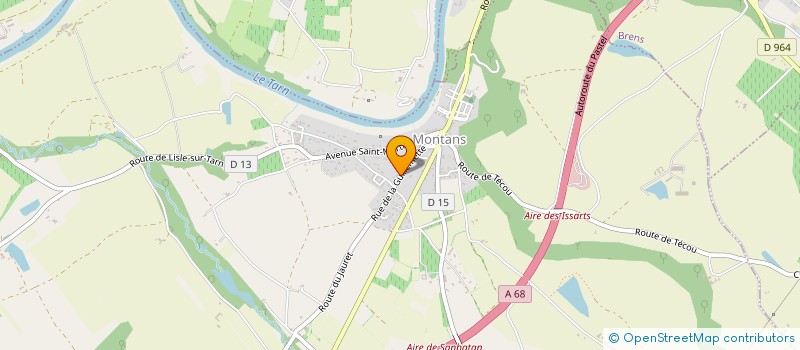 localisation de l'entreprise MONSIEUR JEAN POUX  SENOUILLAC