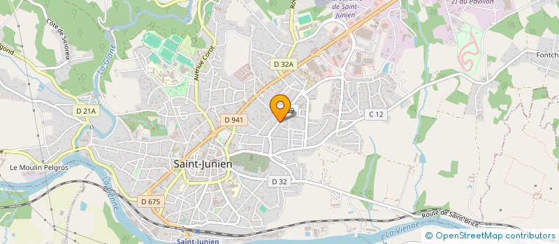 localisation de l'entreprise MONSIEUR JEAN POUYADOUX à SAINT-JUNIEN
