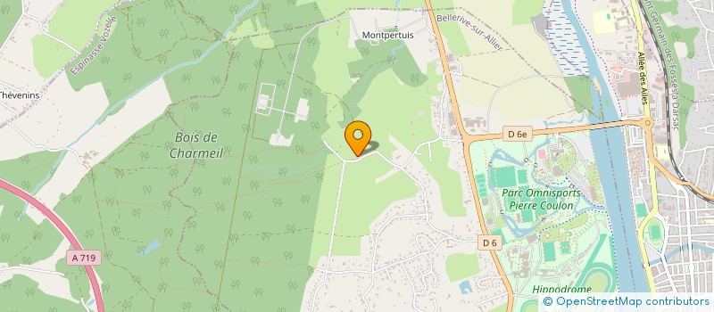 localisation de l'entreprise MONSIEUR JEAN POUZADOUX  BELLERIVE SUR ALLIER