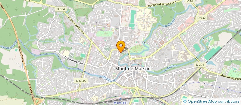 localisation de l'entreprise MONSIEUR JEAN POYDENOT  MONT-DE-MARSAN