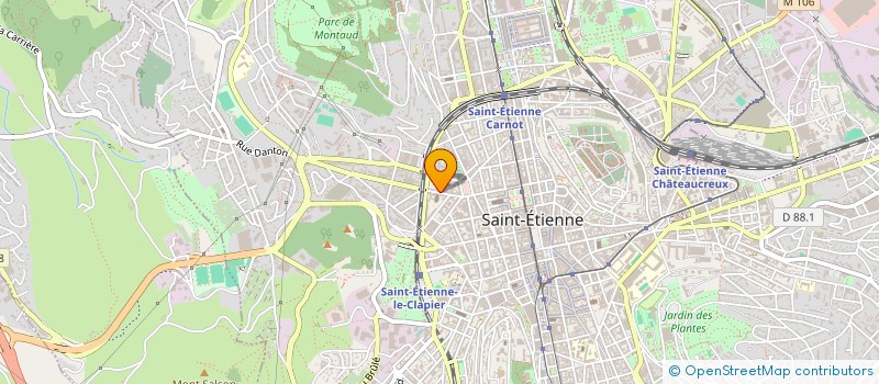 localisation de l'entreprise MONSIEUR JEAN POYET  SAINT-ETIENNE