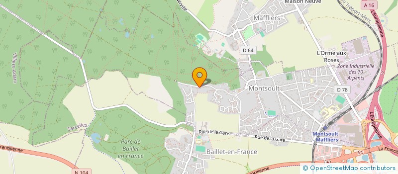 localisation de l'entreprise MONSIEUR JEAN-PPIERRE BERMANN à MONTSOULT