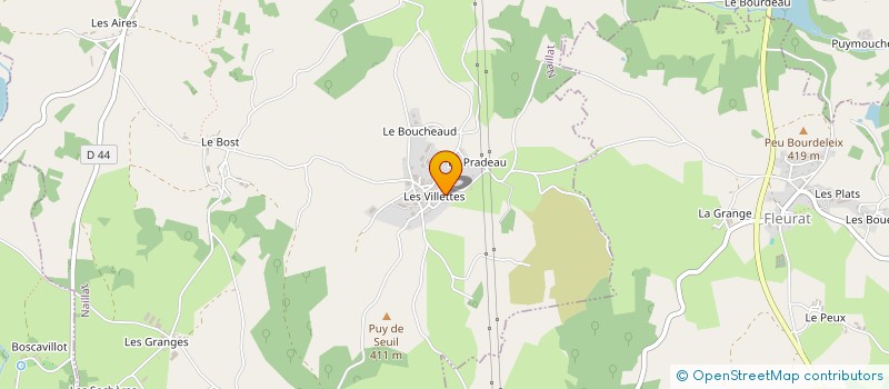 localisation de l'entreprise MONSIEUR JEAN PRADEAU à NAILLAT