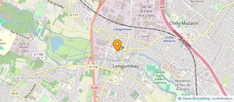 localisation de l'entreprise MONSIEUR JEAN PRADEL à LONGJUMEAU