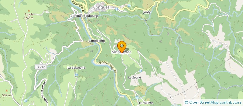 localisation de l'entreprise MONSIEUR JEAN PRADEL à CONQUES-EN-ROUERGUE