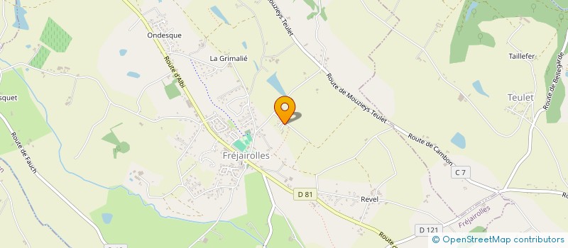 localisation de l'entreprise MONSIEUR JEAN PRADEL à FREJAIROLLES