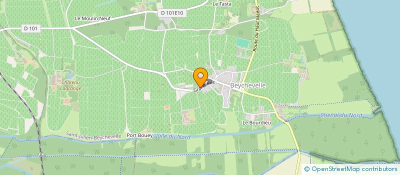 localisation de l'entreprise MONSIEUR JEAN PRADERE  ST JULIEN BEYCHEVELLE