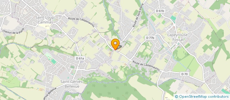 localisation de l'entreprise MONSIEUR JEAN PRADIER  LAPEYROUSE-FOSSAT