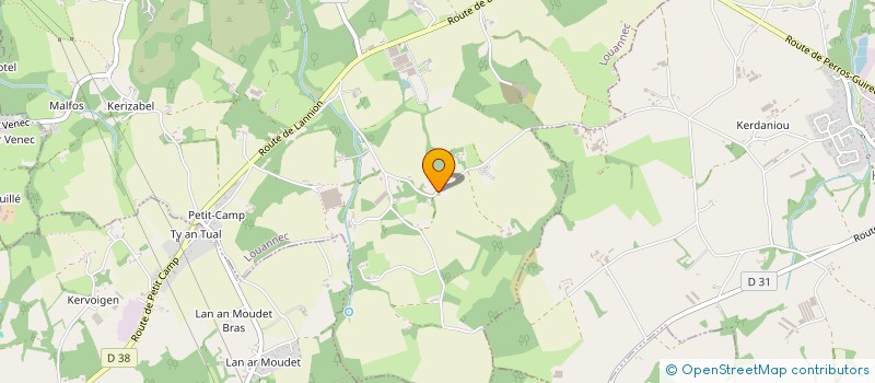 localisation de l'entreprise MONSIEUR JEAN PRAT  SAINT-QUAY-PERROS