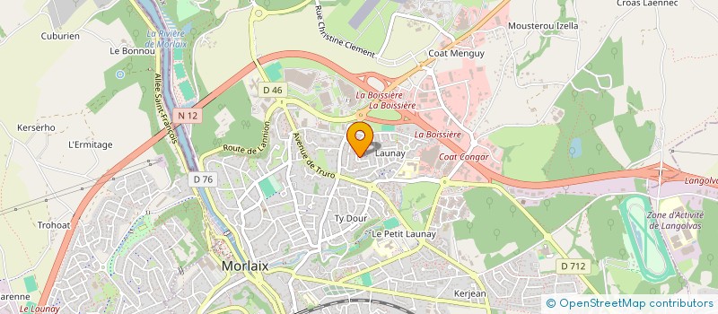 localisation de l'entreprise MONSIEUR JEAN PRAT à MORLAIX