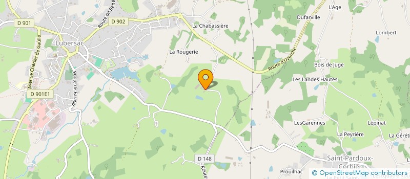 localisation de l'entreprise MONSIEUR JEAN PRAT  LUBERSAC