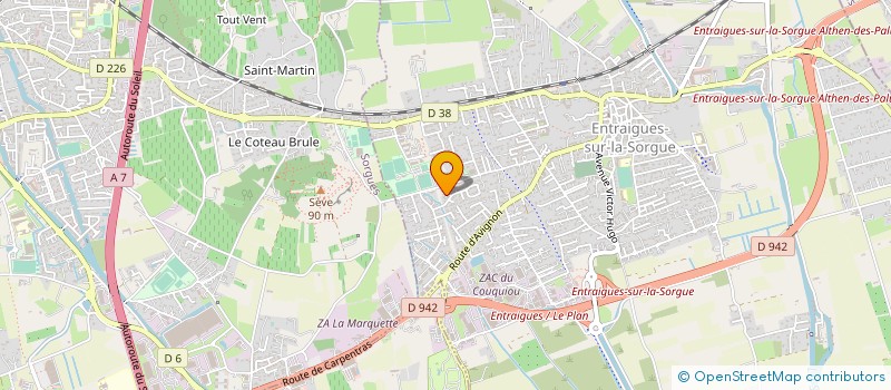 localisation de l'entreprise MONSIEUR JEAN PREGHENELLA  ENTRAIGUES-SUR-LA-SORGUE