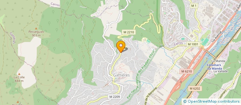 localisation de l'entreprise MONSIEUR JEAN PRESTAT  GATTIERES