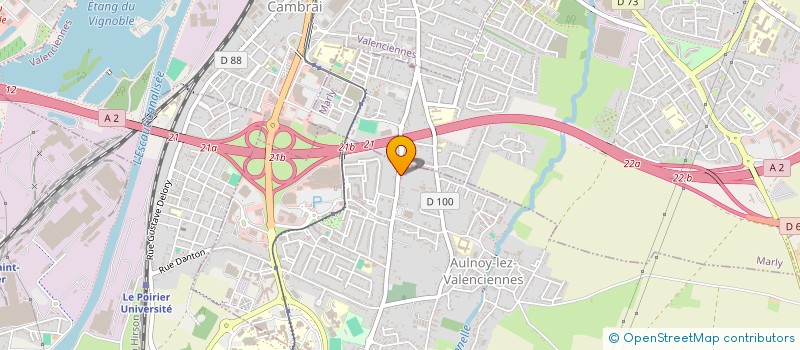 localisation de l'entreprise MONSIEUR JEAN PREUD'HOMME  AULNOY-LEZ-VALENCIENNES