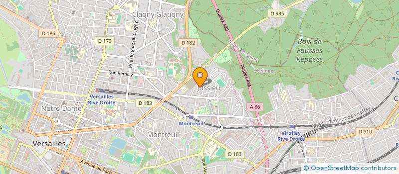 localisation de l'entreprise MONSIEUR JEAN PREVERAUD à VERSAILLES