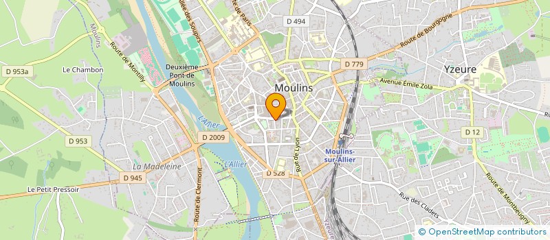localisation de l'entreprise MONSIEUR JEAN PRIEUR à MOULINS