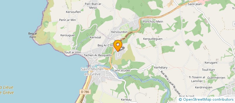 localisation de l'entreprise MONSIEUR JEAN PRIGENT  PLOUMILLIAU