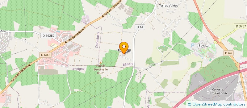 localisation de l'entreprise MONSIEUR JEAN PRIVAT  BEZIERS