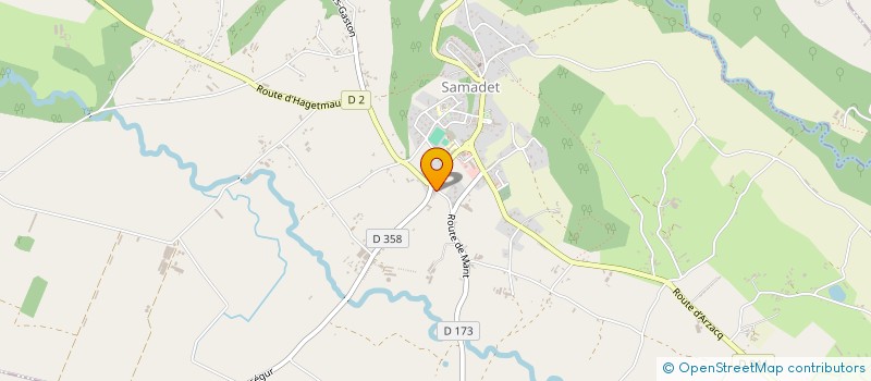 localisation de l'entreprise MONSIEUR JEAN PROERES  SAMADET