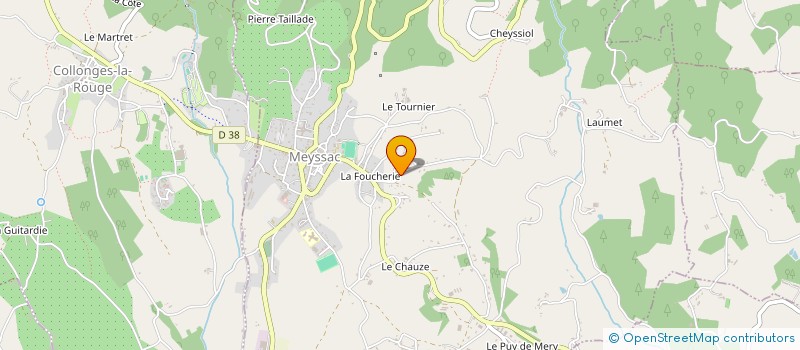 localisation de l'entreprise MONSIEUR JEAN PROFILET  MEYSSAC