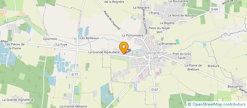 localisation de l'entreprise MONSIEUR JEAN PROLONG  SAVIGNE-SUR-LATHAN