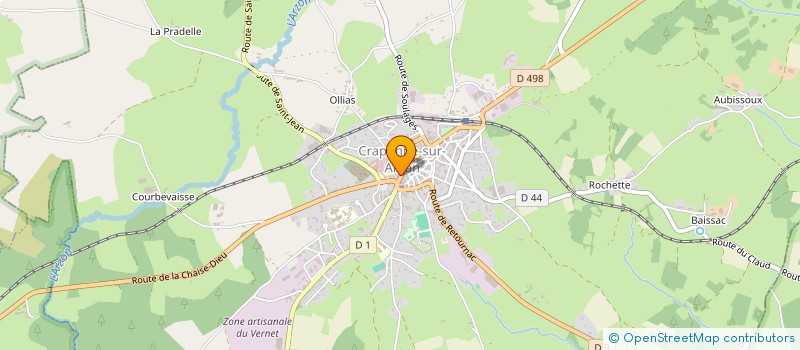 localisation de l'entreprise MONSIEUR JEAN PRORIOL  CRAPONNE-SUR-ARZON