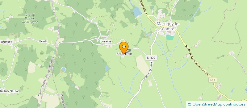 localisation de l'entreprise MONSIEUR JEAN PROST  MARTIGNY-LE-COMTE