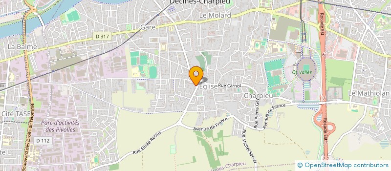 localisation de l'entreprise MONSIEUR JEAN PROTHERY à DECINES-CHARPIEU