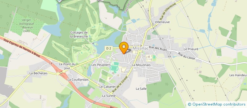 localisation de l'entreprise MONSIEUR JEAN PROU  MISSILLAC