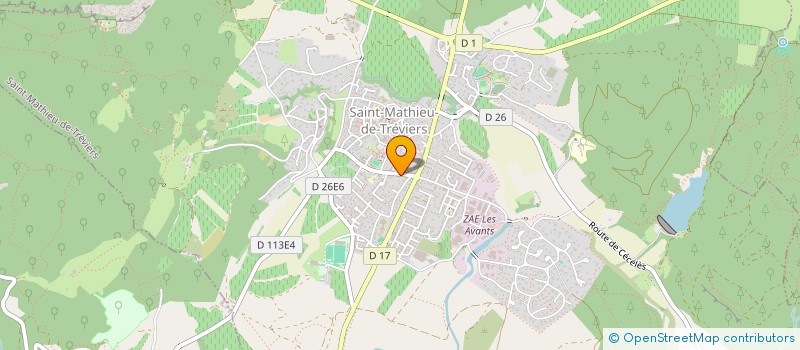 localisation de l'entreprise MONSIEUR JEAN PROUGET  SAINT-MATHIEU-DE-TREVIERS