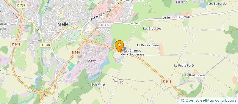 localisation de l'entreprise MONSIEUR JEAN PROUST  MELLE