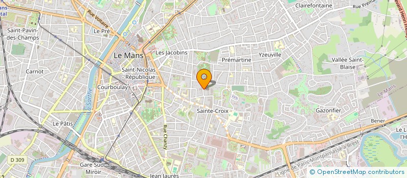 localisation de l'entreprise MONSIEUR JEAN PROUST  LE MANS