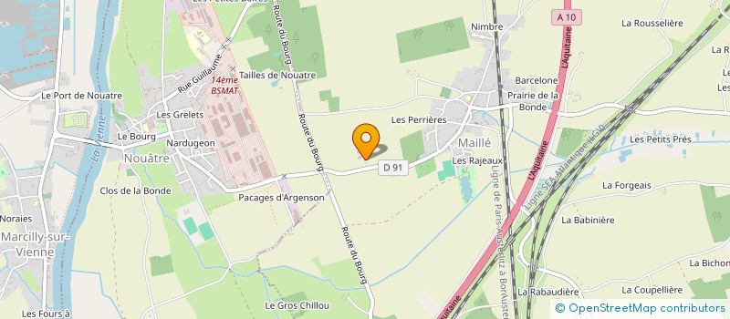 localisation de l'entreprise MONSIEUR JEAN PROUTEAU à MAILLE