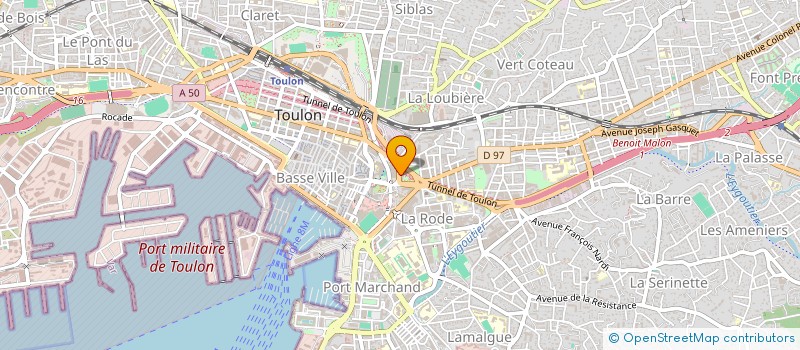 localisation de l'entreprise MONSIEUR JEAN PRUDENCE  TOULON