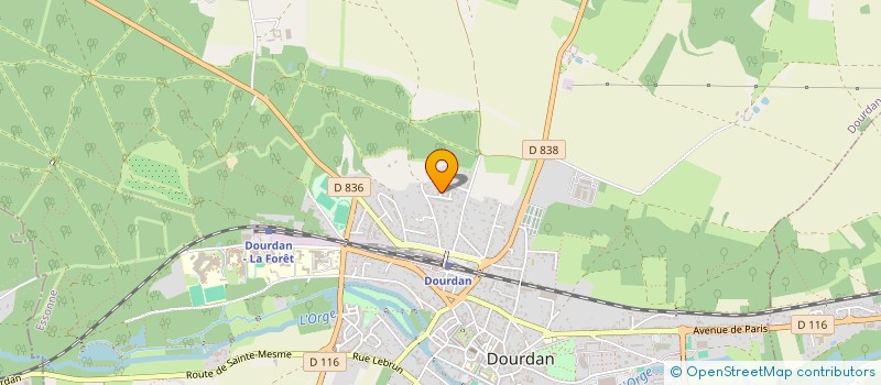 localisation de l'entreprise MONSIEUR JEAN PRUDHOMME à DOURDAN