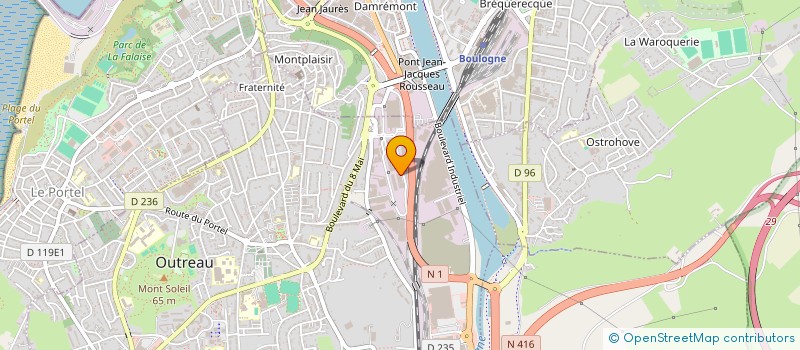 localisation de l'entreprise MONSIEUR JEAN PRUDHOMME à OUTREAU