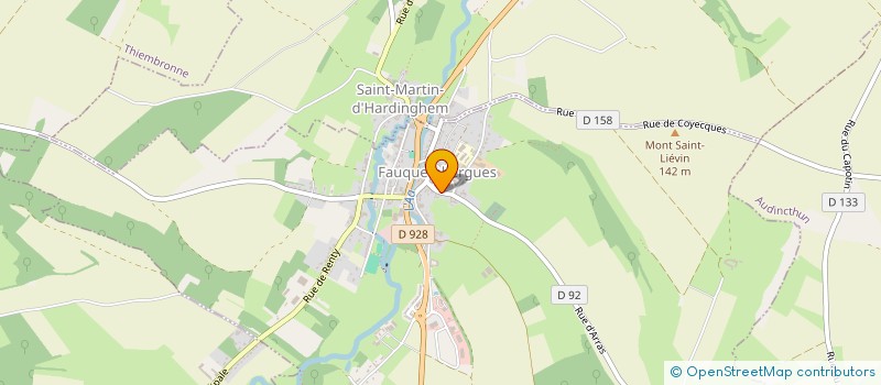 localisation de l'entreprise MONSIEUR JEAN PRUVOST  FAUQUEMBERGUES