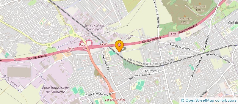 localisation de l'entreprise MONSIEUR JEAN PRZYBYLSKI  LIEVIN