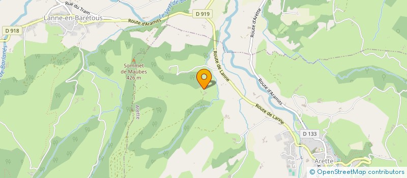 localisation de l'entreprise MONSIEUR JEAN PUCHIN  ARETTE