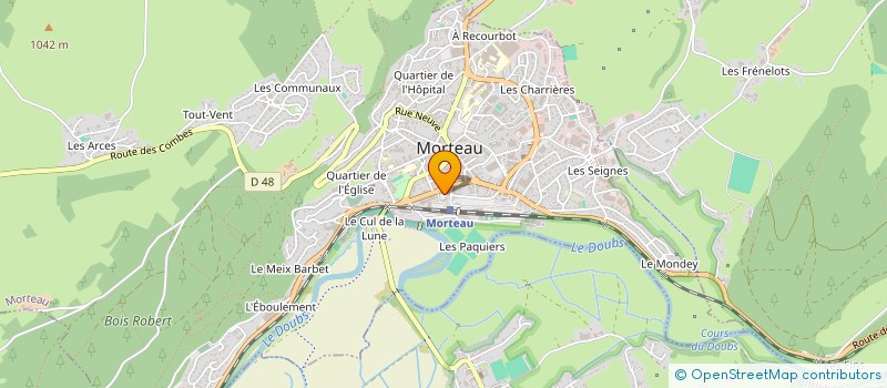 localisation de l'entreprise MONSIEUR JEAN PUIG  MORTEAU