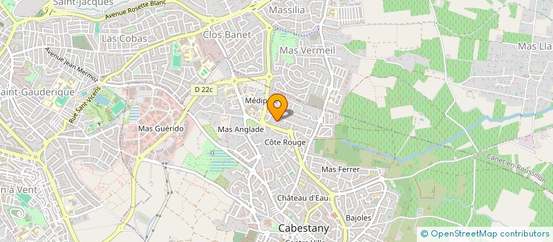 localisation de l'entreprise MONSIEUR JEAN PUIGGROS  CABESTANY