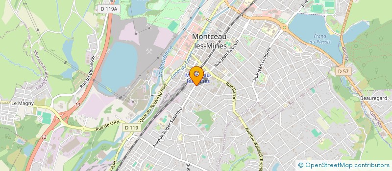 localisation de l'entreprise MONSIEUR JEAN PUISSILIEUX à MONTCEAU-LES-MINES