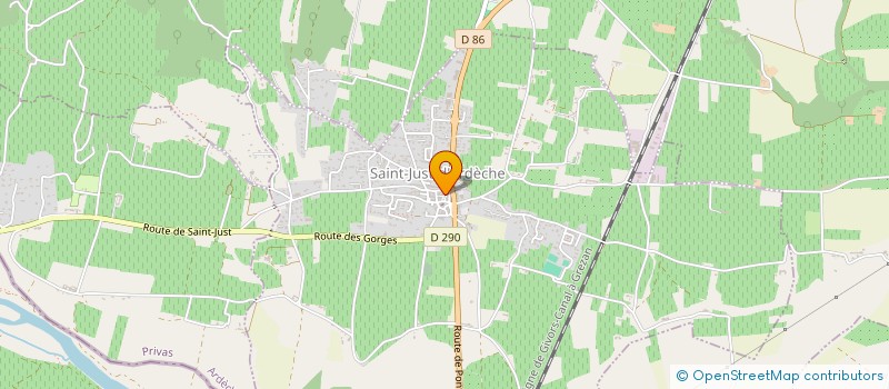 localisation de l'entreprise MONSIEUR JEAN PUJADE  SAINT MARTIN D'ARDECHE