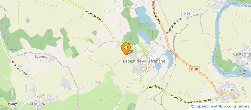 localisation de l'entreprise MONSIEUR JEAN PUYOO  LAHONTAN