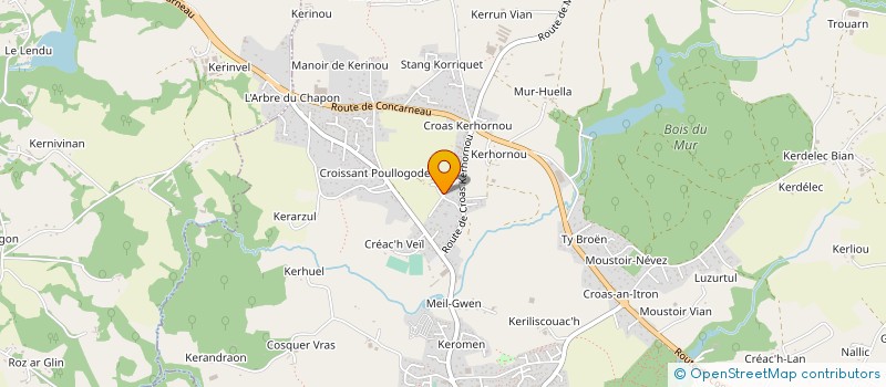 localisation de l'entreprise MONSIEUR JEAN QUEMERE  SAINT-EVARZEC