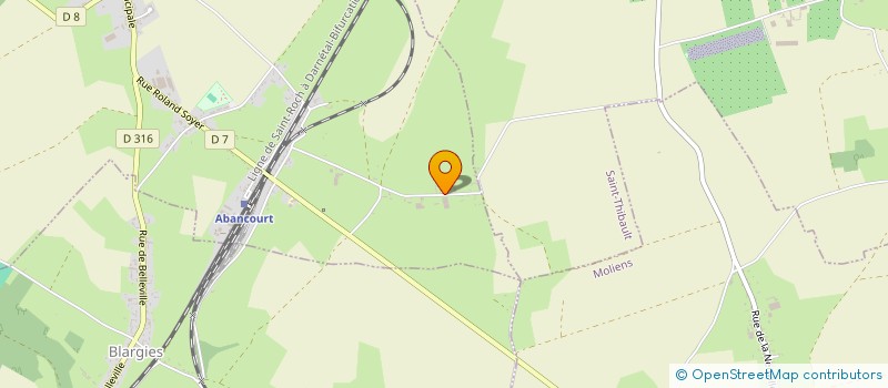 localisation de l'entreprise MONSIEUR JEAN QUENEUILLE  ABANCOURT